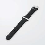 エレコム Apple Watch 44/42mm/バンド/シリコン/ブラック