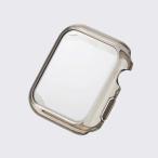 エレコム Apple Watch 44mm/フルカバーケース/ハイブリッド/クリアブラック