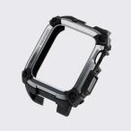 エレコム Apple Watch 44mm/ケース/ZEROSHOCK/シルバー