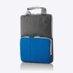 エレコム パソコンケース タブレットケース インナーバッグ 取っ手付き 撥水 ネームタグ 11.6インチ ランドセル収納可能 ブルー