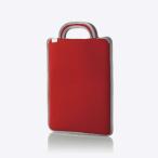 エレコム パソコンケース タブレットケース インナーバッグ 取っ手付き スリップイン 薄型 軽量 11.6インチ 撥水 レッド ランドセル収納可能