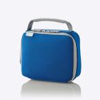 エレコム ガジェットケース マウスケース アダプタケース 取っ手付き 撥水 ネームタグ カラビナ付属 ランドセル装着 ブルー