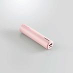 エレコム モバイルバッテリー/リチウムイオン電池/おまかせ充電対応/3350mAh/2.4A/A-Cケーブル付属/Type-C入力/ピンク