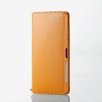 Xperia Ace/ソフトレザーケース/磁石付/キャメル