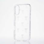 a... Elecom iPhone 17 кейс soft ударная абсорбция ремешок отверстие сиденье есть лента дизайн серебряный 