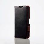 エレコム Xperia Ace III (SO-53C/SOG08) ケース カバー レザー TPU 手帳型 マグネット フラップ ステッチ 角エア