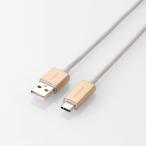 スマートフォン用USBケーブル/USB(A-C)/カラフル/1.2m/ゴールド