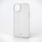  Elecom iPhone 15 Plus для кейс soft покрытие тонкий объектив защита проект ремешок отверстие есть прозрачный 