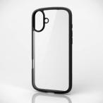  Elecom iPhone 16 Plus кейс hybrid ударная абсорбция легкий тонкий камера вокруг защита ремешок отверстие есть твердость 5H TOUGH S...