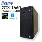 ショッピングHDD 【中古ゲーミングPC】iiyama / GeForce GTX 1660 / Core i5-8400 / 16GB / SSD 240GB +HDD 1TB / Windows11