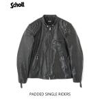 SALE！送料無料！Schott ショット PADDED SINGLE RIDERS パデット シングルライダース セミベジタブルタンニン鞣しゴートレザー 7825150003 ￥110,000