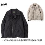 ショッピングschott 送料無料！Schott ショット xNANGA ナンガ AURORA DOUBLE BREAST DOWN JACKET オーロラ ダブルブレスト ダウンジャケット 7825253004 ￥88,000