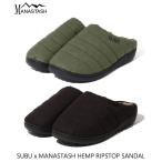 送料無料！MANASTASH マナスタッシュ SUBU x MANASTASH HEMP RIPSTOP SANDAL スブ×マナスタッシュ ヘンプ リップストップ サンダル 792-5993005 ￥8,800
