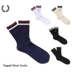 再入荷！クリックポスト送料無料！FRED PERRY フレッドペリー Tipped Short Socks ティップライン ショートソックス F19998 ユニセックスサイズ ￥2,200