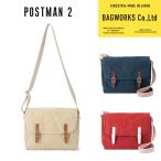 5/20迄ポイントUP！BAGWORKS POSTMAN 2 ショルダーバッグ  バッグワークス ポストマン 中川政七商店 サコッシュ 帆布鞄 ボディバッグ 海外×