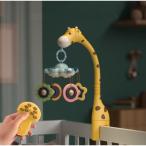 ベッドメリー オルゴール 赤ちゃん メリー キリン ベッドベルのおもちゃ ベビー 可愛い動物玩具 子供用寝具 ベッド飾り プロジェクター 出産祝い