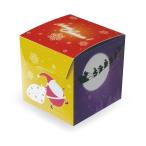 キューブボックス (クリスマス) 5枚入 菓子 箱 , ケーキ , ラッピング , テイクアウト ケーキ IS03-5