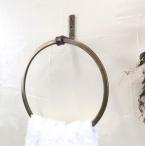  Circle железный полотенце вешалка античный Gold 