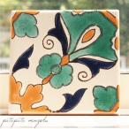 ショッピングモロッコ チュニジアタイル 2F 手描き タイル S チュニジア モロッコ テラコッタ