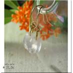 ローズクォーツピアス14kgf14...