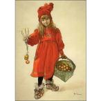 ショッピングブリタ 画家の娘ブリダ カール・ラーション ブリタとしてのイドゥナ アート ポストカード スイス 製 グリーティングカード 絵はがき