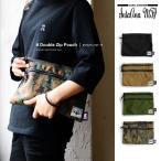 Yahoo! Yahoo!ショッピング(ヤフー ショッピング)（サンタアナ マニュファクチャリング） Santa ana mfg ダブル ジップ ポーチ 【アメリカ製】 コーデュラナイロン 春 夏 40代 50代