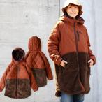 アウター ジャケット コート 長袖 スタンドネック 異素材切り替え キルティング レディース  KRIFF MAYER