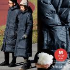 ベンチコート ダウン ダウンコート 撥水 軽い 防風 暖かい レディース メンズ アウター 冬 デニム転写プリント 袖 リブ ALISTAIR アリステア パティ