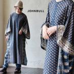 ワンピース ワンピ ロング レディース バンドカラー エスニック柄 派手 総柄 薄手 PATY パティ Johnbull ジョンブル