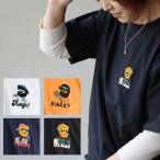 Tシャツ 半袖 メンズ レディース クルーネック おじさん サガラ刺繍 ワンポイント ポリエステル 接触冷感 UVカット 吸水速乾 抗ピリング 軽い (メール便50)