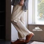 KRIFF MAYER クリフメイヤー パンツ イージーパンツ ストレート レディース 綿100 コットン 楊柳 伸縮性 ウエストゴム パティ