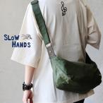 SLOW HANDS スローハンズ バッグ ショルダーバッグ メンズ レディース インド軍 ミリタリー リメイク リサイクル コットン ヴィンテージ パティ