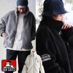 ショッピングジャケット BEN DAVIS ベンデイビス ジャケット ボアジャケット メンズ レディース スタンドネック シープボア 裏地付き ジップポケット ロゴ 刺繍 暖かい 軽い パティ