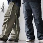 カーゴパンツ ストレート イージー コットン ナイロン ロクヨンクロス ウエストゴム パティ Audience オーディエンス