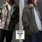 ジャケット コーチジャケット 長袖 メンズ レディース リバーシブル 無地 カモ柄 ナイロン ポリエステル 薄中綿 暖かい ゆったり パティ HOUSTON ヒューストン
