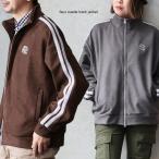 ショッピングスタンド トラックジャケット 長袖 メンズ レディース スタンドネック ポリステル ライン 配色 スウェード スエード 微起毛 伸縮性 ゆったり 体型カバー パティ