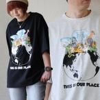 Tシャツ 半袖 メンズ レディース クルーネック アニマル プリント コットン ポリエステル 度詰め天竺 タフ 通気性 ゆったり パティ