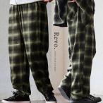 ショッピングゴム パンツ テーパード イージー メンズ レディース オンブレチェック柄 ポリエステル レーヨン 伸縮性 ゆったり ウエストゴム 楽ちん パティ