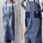 KRIFF MAYER クリフメイヤー ジャンスカ ジャンパースカート レディース 綿100 コットン ヒッコリー 配色 ポケット 体型カバー パティ