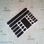 ノーブランド フレームプロテクターシールステッカー ブラック