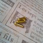 ALLIGATOR 3個 アルミブレーキインナーワイヤーキャップ/ブレーキインナーワイヤーエンドキャップ ゴールド