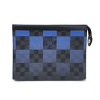 [ б/у ] Louis Vuitton Damier *gla Fit ja Ian to небольшая сумочка * Voyage MM N60412 голубой клатч LOUIS VUITTON LV