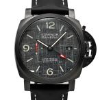 [中古] パネライ ルミノール ルナ ロッサ GMT 世界限定1036本 PAM01036 V番 自動巻き チタン カーフ グレー文字盤 保証書付 44mm PANERAI