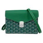 ショッピングゴヤール [中古] ゴヤール シープルポーチウォレット PM グリーン CHYPRPPMLTY09CL09P ショルダーバッグ ポシェット 斜め掛け 購入証明書付き GOYARD