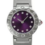 [中古] ブルガリ ブルガリ・ブルガリ 103698 BB23S クォーツ ステンレススチール 12Pダイヤモンド パープル文字盤 磨き済 23mm BVLGARI