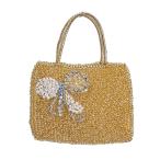 アンテプリマ ハンドバッグ 結婚式 リボン ワイヤーバッグ ANTEPRIMA イエロー レディース 中古