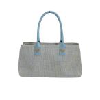 ショッピングサマンサタバサ サマンサタバサ ハンドバッグ ツイード ハンドバック Samantha Thavasa ブルー レディース 中古