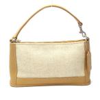 Yahoo! Yahoo!ショッピング(ヤフー ショッピング)ミニバッグ レザー×キャンバス コーチ ベージュ ポーチ COACH