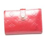 ショッピングヴェルニ ルイ・ヴィトン 二つ折り財布 M9141F ヴェルニ  がま口財布 ポルト モネ・ビエ ヴィエノワ LOUIS VUITTON フランボワーズ レディース 中古