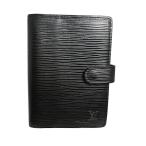  Louis Vuitton обложка для записной книжки R20052 Agenda PM epi органайзер покрытие LOUIS VUITTON черный унисекс б/у 